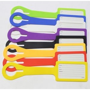 Silicone Luggage Tag w Paper Insert