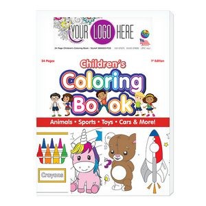 24 Page Children's Coloring Book