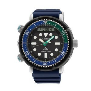 Seiko Prospex Solar Diver's Watch SNJ039 - Blue Polyurethane Strap