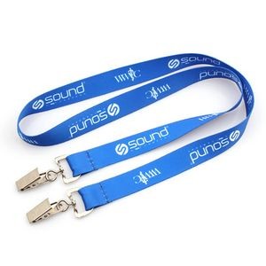 1" Double ended Full Color Lanyards