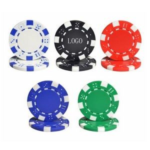 Composite Dice Striped Casino Poker Chips