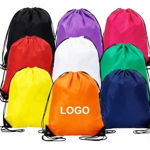 13" X 17" Polyester Drawstring Backpack