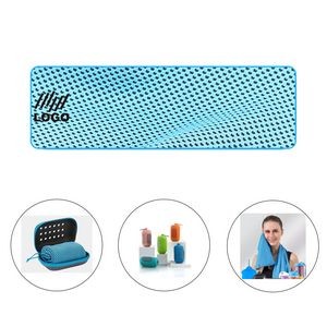 Outdoor Sports Cooling Towel With Silicone Case