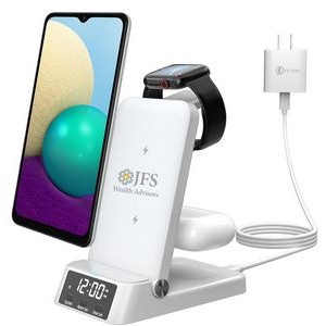 15w Wireless Charger for Samsung Devices, 4 in 1 Samsung Charging Station