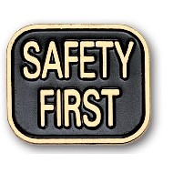 "Safety First" Stock Pin