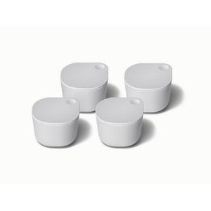 Caraway 4 Piece Dot Food Storage Containers w/Lids