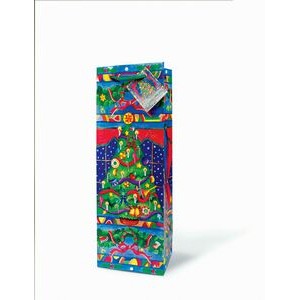 The Holiday Wine Bottle Gift Bag (Christmas Tree)