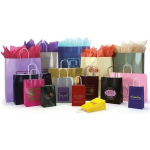 High Gloss Paper Shopping Bag (8"x4"x10")
