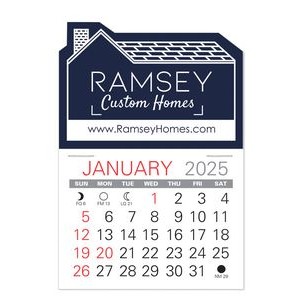 House Shape Value Stick Adhesive Calendar