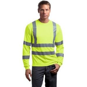 Cornerstone® ANSI 107 Class 3 Long Sleeve Snag-Resistant Reflective T-Shirt