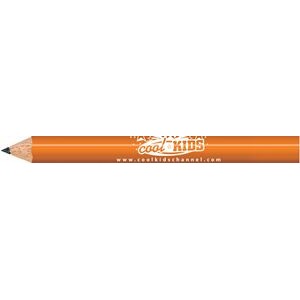 Orange Round Golf Pencils