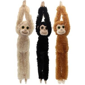 24" Natural Hanging Monkey Assortment Stuffed Animals