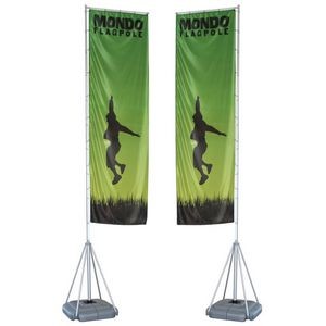Mondo Flagpole 17 ft. Double-Sided Graphic Package