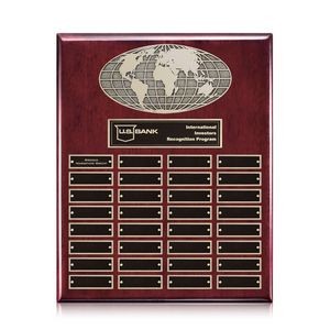 World Perpetual Plaque (Vert) - Rosewood 32 Plate