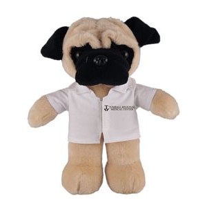 Soft Plush Stuffed Pug in doctor's jacket.