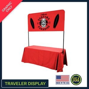 6' Traveler Tabletop 3/4 Banner Graphic Only - Made in the USA