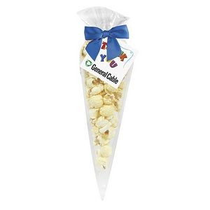 White Cheddar Truffle Popcorn Cone Bag (small)