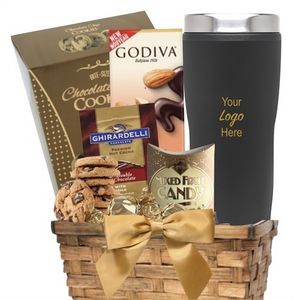 Cocoa & Cookie Basket with Travel Tumbler