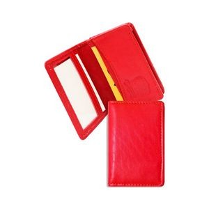 Ashlin® Designer Francois RFID Blocking Pebbled Leather Business Card Holder w/ID Section