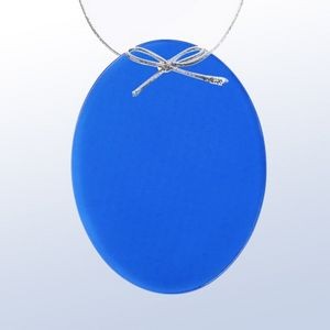 Blue Oval Ornament