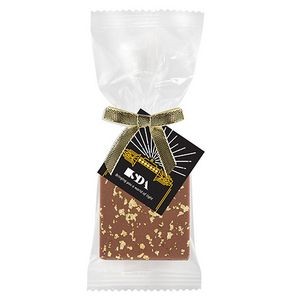 Bite Size Belgian Chocolate Square Gift Bag - 23K Gold Flakes