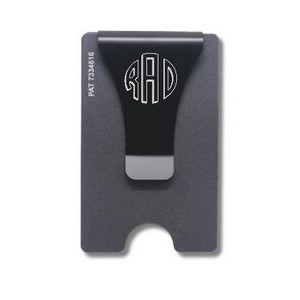 Smart Wallet RFID Blocking Card Holder Money Clip Minimalist Metal Wallet - Premium Gunmetal