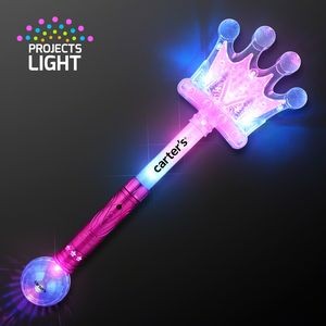 17.2" Light Up Toy Crown Wand - Domestic Print