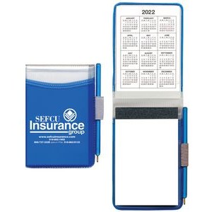 Hard Cover Memo Book with 100-page pad & matching pen