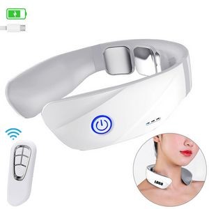 Rechargeable Electric Pulse Neck Massager w/Remote Control