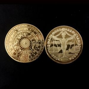 Zinc 1.75 inches Brass Challenge Coin Gold Plating