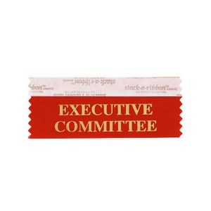 Executive Committee Stk A Rbn Red Ribbon Gold Imprint
