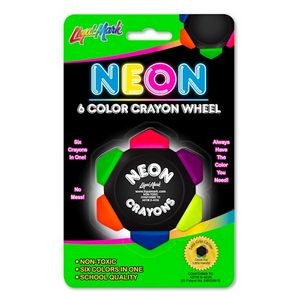 Neon Crayon Wheels - 6 Colors, Non-Toxic (Case of 96)