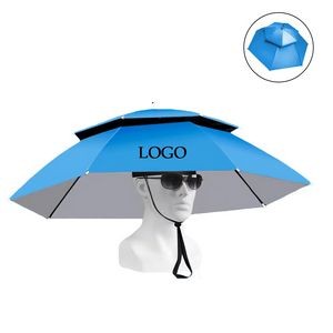 Double Layer Head Umbrella Hat