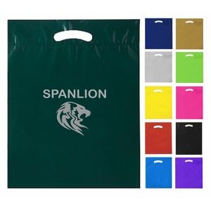 Colored Fold Over Die Cut Bags - Color Recyclable - 1C2S (9" x 11.5" + 2")