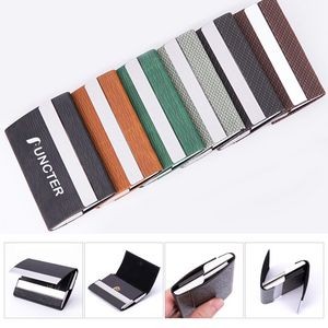 Business Card Cases PU Leather Name Card Holders Card Carrier with Magnetic Closure for Men Women