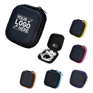 EVA Square Earbuds Carrying Case