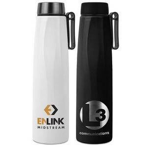 25 Oz. Insulated Recycled Stainless Steel Water Bottle With Loop Strap
