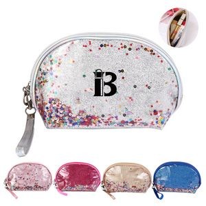 Fashion Creative Sequin Glitter Toiletry Pouch Cosmetic Bag