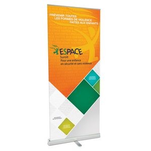 Retractable Banner & Stand w/12 Mil PVC (33.5"w x 82"h)