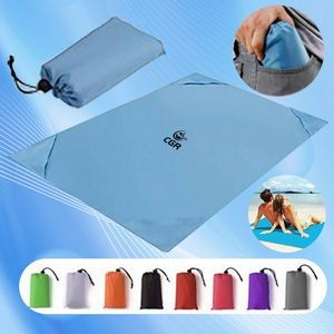 Folding Beach Mat: Portable Picnic Blanket Combo