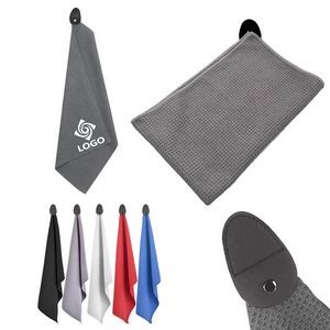 Magnetic Golf Towel with Deep Waffle Pocket
