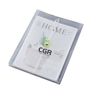 Clear Reusable Plastic Envelope Document Holder Pouch for Filing