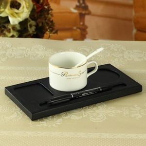 Home or office Leather Pen Holder with built in coasters