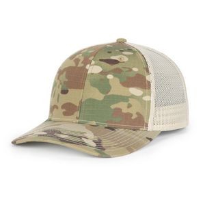 Outdoor Cap OC771CAMO Camo Premium Modern Structured Trucker Cap with Embroidered Patch