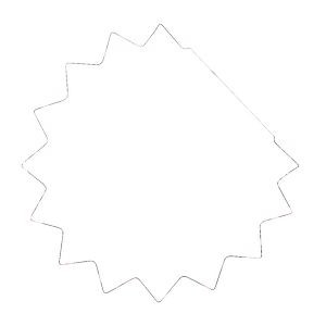 Clear Polyester - Face Adhesive Circle (57 to 73 Square Inch)