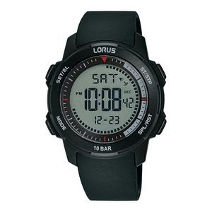 Lorus R2371P Digital Chronograph Unisex Sports Watch - Black