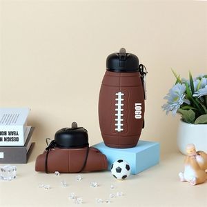 19oz Rugby Collapsible Water Bottle Bpa Free Leakproof