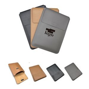 Flip Over Laptop Pu Leather Portable Business Case