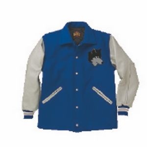 The Stadium Surcoat Custom Wool Varsity Jacket w/Leather Sleeves