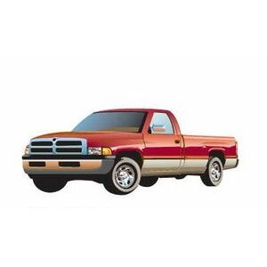 Red Pick Up Truck Promotional Magnet w/ Strip Magnet (2 Square Inch)